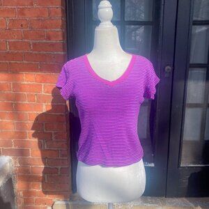 Y2K striped tee